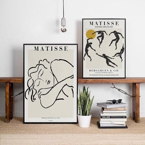 Classic Abstract Nude Woman The Dance Wall Art Canvas Painting Nordic Posters and Prints Wall Pictures for Living Home Decor