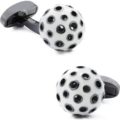 HAWSON Round Cutout Cufflinks Classic Mens Fashion French Shirt Accessories Cuff Links Simple Jewelry for Wedding