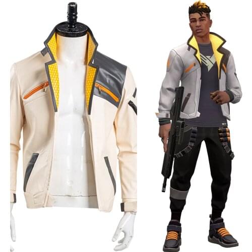 Game Valorant Phoenix Cosplay Costume Jacket Coat Only Adult Men Halloween Carnival Costumes