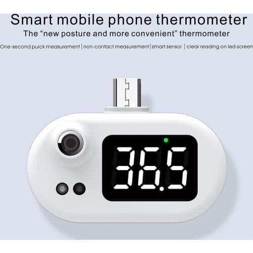 Mini Infrared USB Thermometer With Type-C/Android Plug For Mobile Phone Digital Thermometer Non-Contact USB Forehead Thermometer