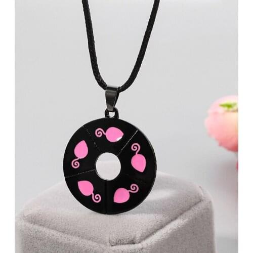 Fashion Miracle Ladybug Pendant Necklace Punk Rope Ladybug Chat Noir Round Pendant Necklaces for Women Girls Gifts