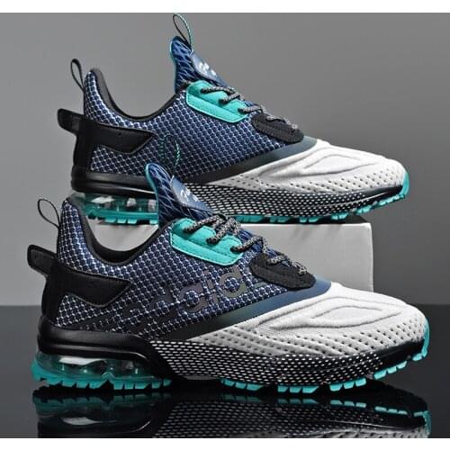 Men Sneakers 2021 New Air Cushion Running Shoes For Men Outdoor Lightweight Big Size Male Sports Shoes Reflective Jogging Shoes