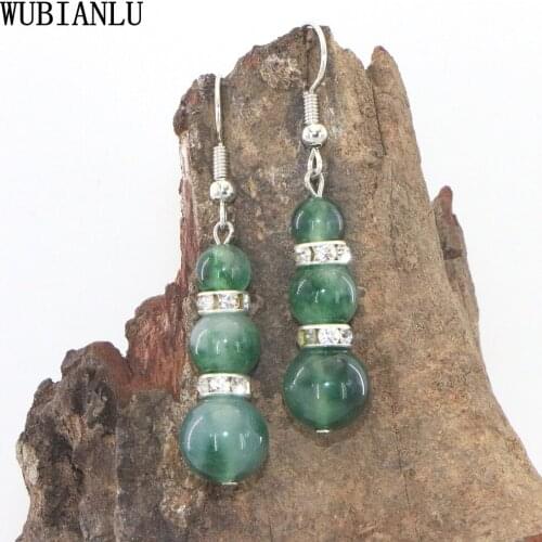 New Hot 26 Style Natural Stone Bead Earrings Women Jewelry Cyan Tiger Eye Opal Tourmaline Indian Agates Jaspers Coral Turquoise