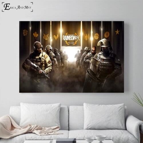 Rainbow Six Siege Tom Clancys Poster And Print Canvas Art Painting Wall Pictures For Living Room Decoration Home Decor No Frame