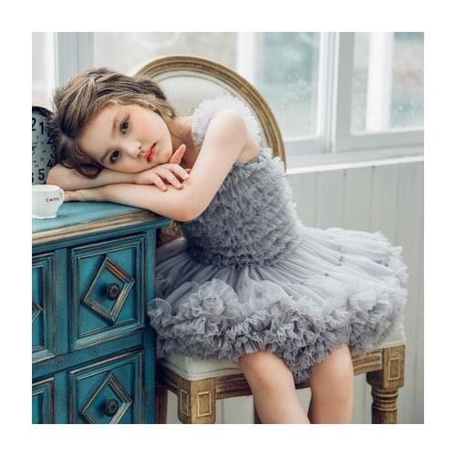 Princess Girl Dress Summer Tutu Wedding Birthday Party Dress Girl Child Clothing Birthday Party Dress Child