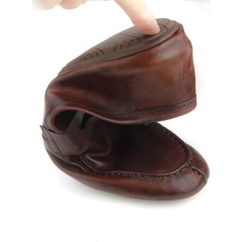 Casual Shoes Leather Fashion Vintage Soft Loafers Breathable Men Shoes With Comfortable Driving Men Shoes Size 40-44