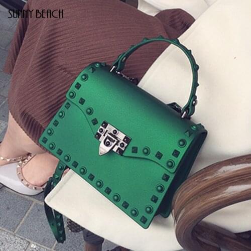 SUNNY BEACH Luxury Rivets Handbags Women Bag Matte Stud Bag Tote Bag Purse Bolsa Female Messenger Bag
