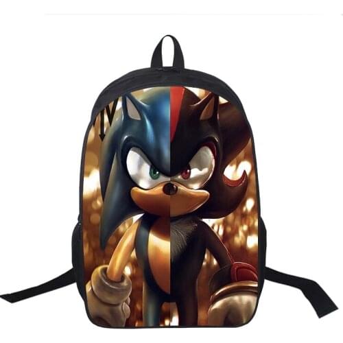 Sonic Shadow Split Backpack School Bags Students Boys Girls Rucksack Fashion Surprise Gift Schoolbag Mochila Can Be Customized