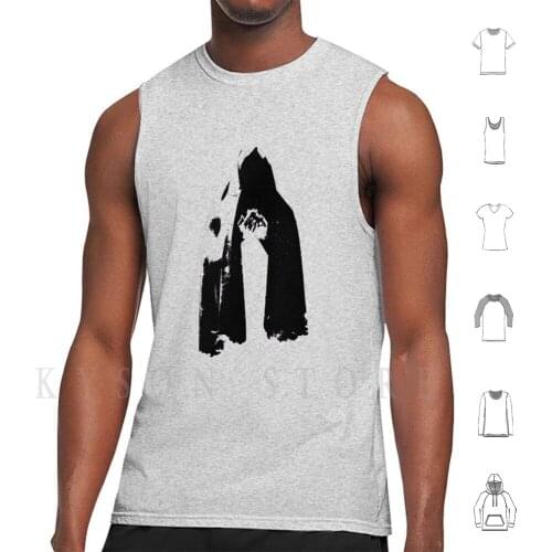 The Whisperer In Darkness Tank Tops Vest 100% Cotton Dark Ghost Halloween Horror Scary Spooky Fantasy Background