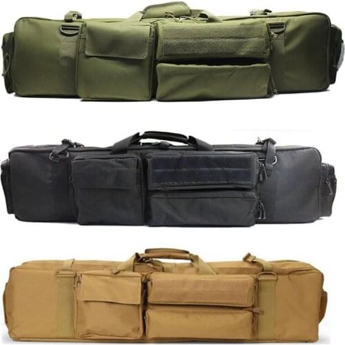 Military Double Rifle Gun Bag For SAW M249 AR15 M4A1 M16 Airsoft Rifle Bag Case Outdoor Assault Carbine Carrying Bag Backpack