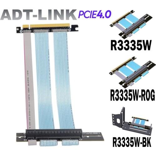 25CM PCIe 4.0 x16 High Speed PC Graphics Cards Extension Cable 16x GPU Riser Cables 90 Degree Vertical For ASUS ATX ROG Chassis