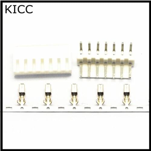 VH3.96 7P Bending pin Connecting terminal VH 3.96mm 7Pin Connector Plug+Socket+Metal reed 10Sets