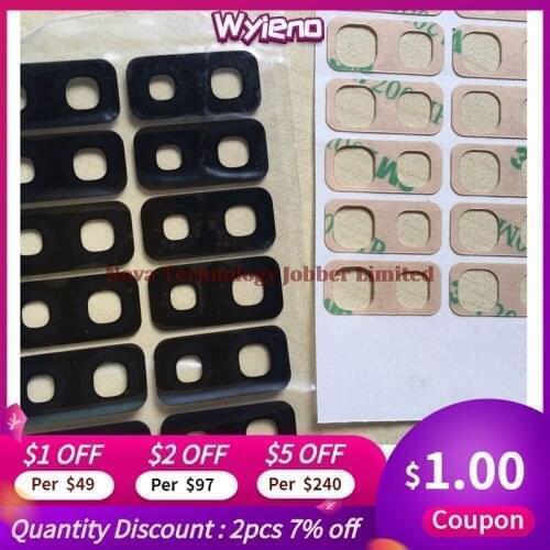 Wyieno 50Pcs/Lot G965 Real Camera Glass Lens For Samsung S9 Plus G965f Back Rear Camera Panel With Glue Tracking