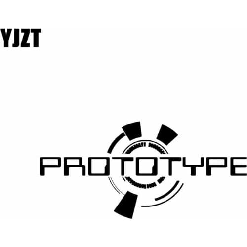 YJZT 15CM*7.1CM PROTOTYPE Compass Nautical Navigate Ship Ocean North West South Vinyl Decal Car Sticker Black/Silver C10-01777