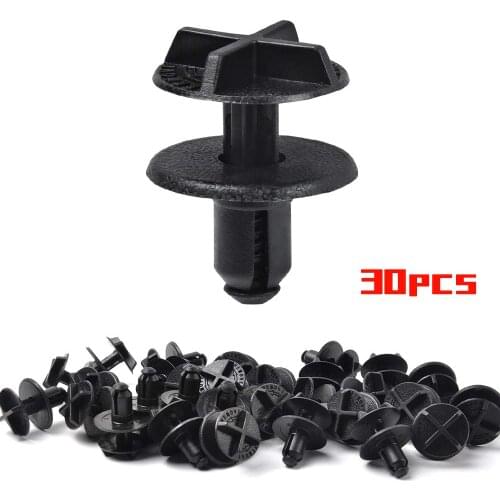 30PCS Battery Cover Clips W706519-S300 for Ford F150 Fender Liner Rivet Radiator Sight Shield Push