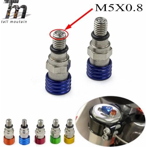 For 1pair M4x0.7mm Pitch Fork Air Bleeder Relief Valve Screw Motorcycle Accessories Support SX XC SXF EXC SMR SMCR Dirt Bike