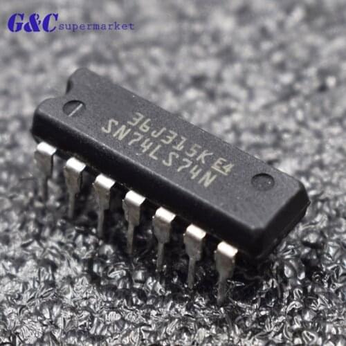 10 PCS SN74LS74N DIP 74LS74N 74LS74 SN74LS74N IC DIP-14 In Stock