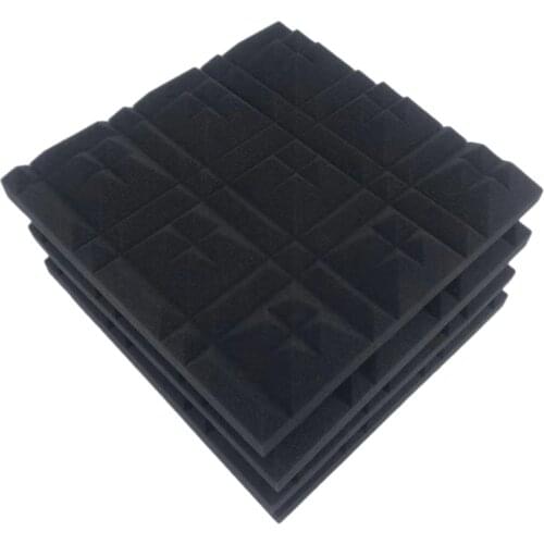 Hot AD-Acoustic Panels Studio Foam 12Pack Pyramid 2inch x 12inch x 12inch Sound Absorbing Foam Soundproofing Wall Tiles