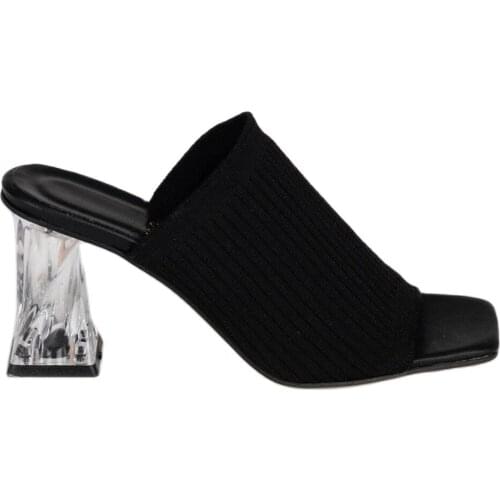 2021 HOT Clear Heels Slippers Women Sandals Summer Shoes Lady Transparent PVC High Pumps Wedding Jelly Buty Damskie High Heels