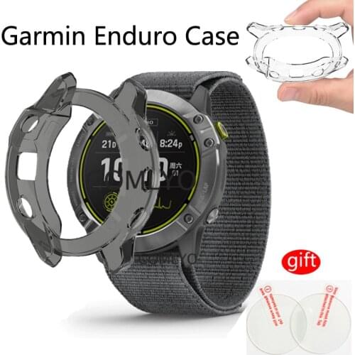 3in1 Smart Protection Frame Shell for Garmin Enduro Watch Cases TPU Cover glass screen Protective film