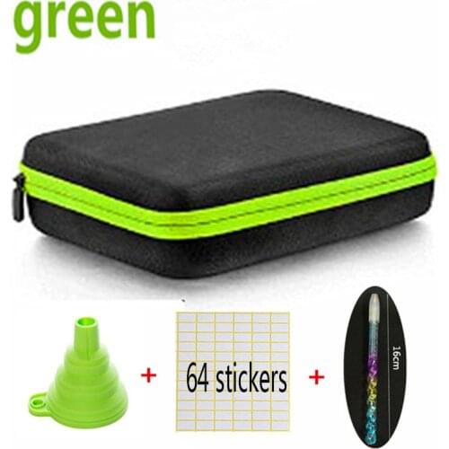 60Bottles Diamond Painting Box Container Storage Full Square Carry Case Holder Storage Hand Bag Zipper Design Shockproof Durable