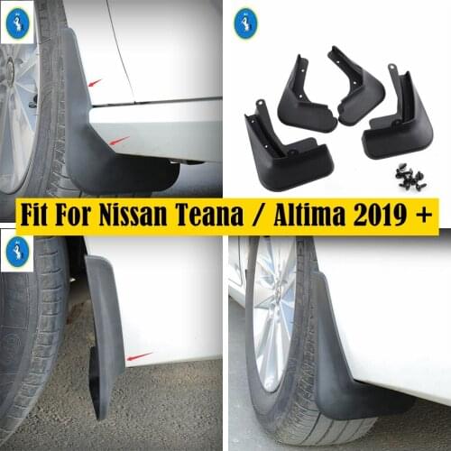 Auto Accessory Front & Rear Mud Guard Mudguards Splash Flaps Protect Cover Kit Fit For Nissan Altima Teana 2019 2020 Plastic