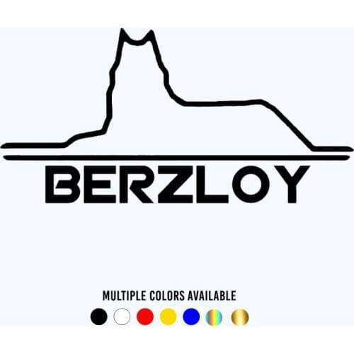 CK20210# Funny Vinyl Decal BERZLOY Car Sticker Reflective Waterproof Stickers on Truck Bumper Rear Window