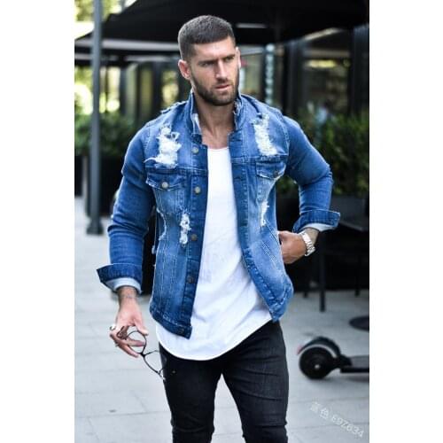 Мужские джинсовые куртки EASY GARMENT China At AliExpress