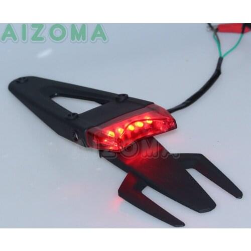 Enduro Motorcycle LED Rear Brake Tail Lights Fender Supermoto Off-Road Universal For Honda Yamaha Suzuki XCF CRF WRF RMX 426/450
