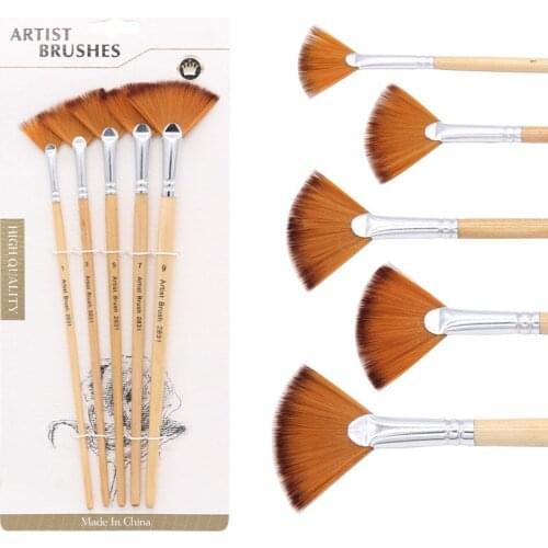 Artist Paint Brush Paint Pen Wooden Handle Oil Painting Brushes Log Color Multi Purpose Drawing Art Supplies