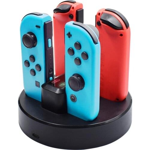 4 Ports 2 Interfaces Game Console Fast Charging Station Dock for Switch Joy-con Game console charger