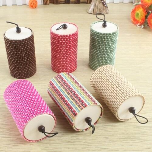 Storage Box Firecracker Shape Big Red Grass Green Round Storage Box Jewelry Box