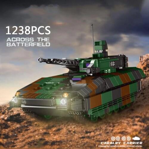 Modern military Germany Marder Infantry fighting vehicle building block ww2 army forces figures batisbricks Armored car toys