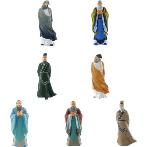 1/64 Mini Ancient Poet Resin People Street Scenario Diorama for