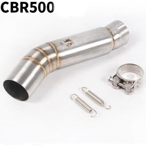 Motorcycle sports car modified CBR300 exhaust pipe front section mid section CBR500 mid link section exhaust pipe slip on