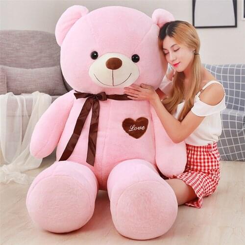 80-200cm Cheap giant unstuffed empty teddy bear skin coat soft big skin shell Semi-finished plush toy soft kid doll child gift