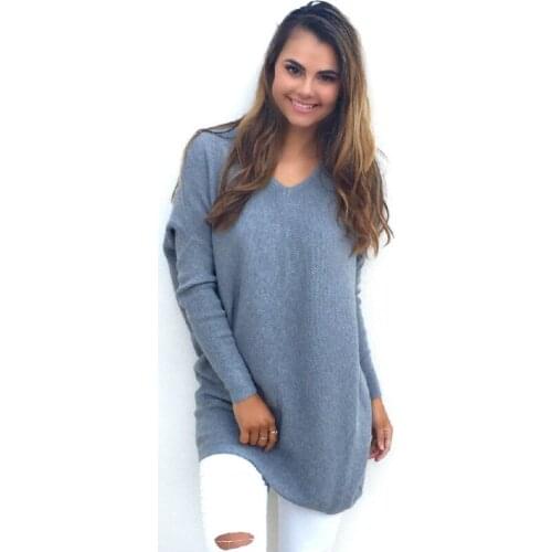 New women fashion Casual O neck solid long sleeve loose plus size cotton tops long T Shirts female clothing Apparel
