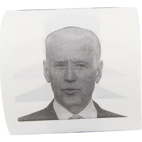 New Joe Biden Pattern Printed Toilet Paper Roll Novelty Gift Bathroom Paper 3 Layer
