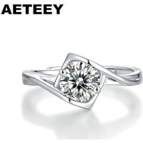 New moissanite ring for women jewelry engagement ring for wedding 925 sterling silver plated ring birthday gift JA-34