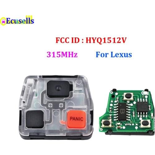 3 Buttons 315MHz Remote Key Board control Fob for Lexus GX470 LX470 FCC ID: HYQ1512V