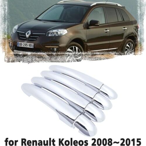 Luxury chrome door handle cover trim protection cover for Renault Koleos Samsung QM5 MK1 2008~2015 Car accessory sticker 2009