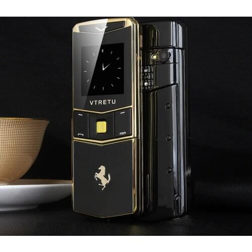 Luxury Metal Body Slider Phone Dual Sim Bluetooth Dialer MP3 Vibration Mobile Phone With Camera FM