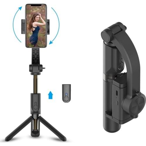 GS30 Smart Gimbal Stabilizer Foldable Single-Axis Auto Balance Selfie Stick Tripod Rechargeable Wireless Bluetooth Remote