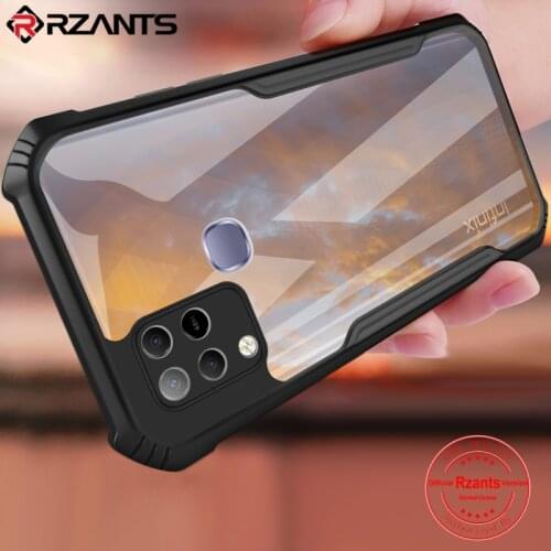 Rzants For Infinix Hot 10S Infinix Hot 10 Play Hot 10 Lite Case Hard Air Bag Conor Camera Protection Slim Clear Cover Small Hole