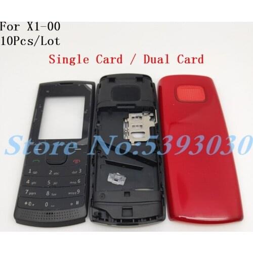 10Pcs/Lot Top Quality Full Complete Mobile Phone Housing Cover Case with English Keypad For Nokia x1 X1-00 X1-01