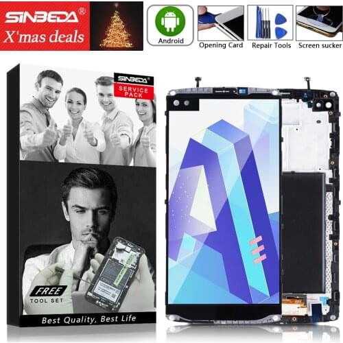 5.7"Original 2560*1440 LCD Display Touch Screen with Frame Digitizer For LG V10 H960 H961 H968 H900 VS990 RS987 Screen Display