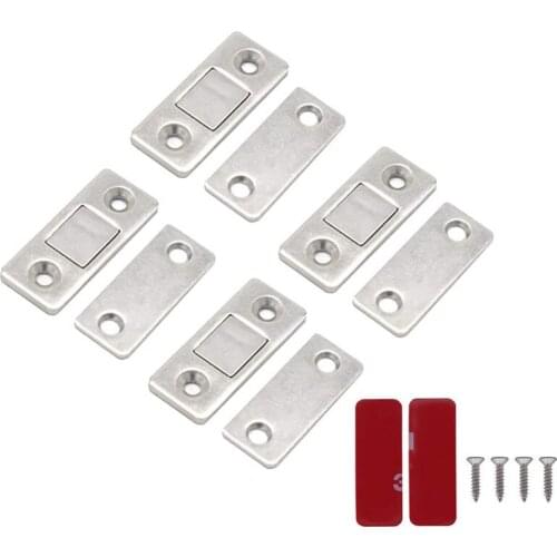 2Pcs/Set Magnetic Door Closer Ultra Thin Magnet Door Latch Hidden Door Closer With Screw For Cabinet Cupboard Furniture Hardware