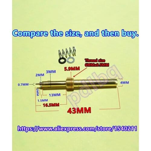 2 pcs/pack) Keihin carburetor fuel screws suitable for FCR39 / 41carb of air fuel mixture adjustment screw