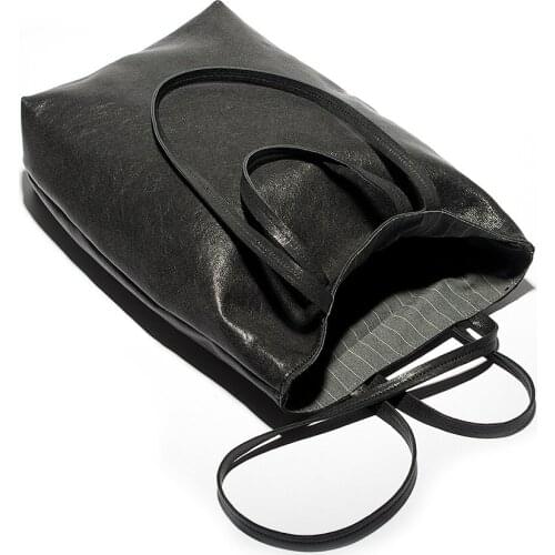 2021 High Quality Women Fashion Leisure Large Capacity Shoulder Bag Ladies Soft Leather Commuter Tote Bag Retro Handbag