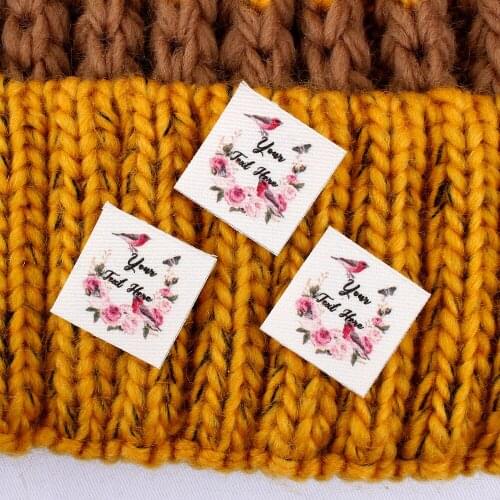 96 Personalised Cotton Fabric, Fabric Tags, Iron Tags, Ironing Labels, Personalized Name, Custom Design,Name Tags (TB2172)